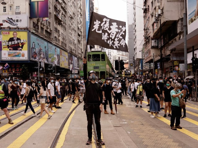 Demonstranten in Hongkong Demonstranten in Hongkong