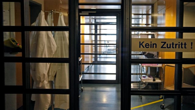Die Quarantänestation des Universitätsspitals Zürich. Die Quarantänestation des Universitätsspitals Zürich.