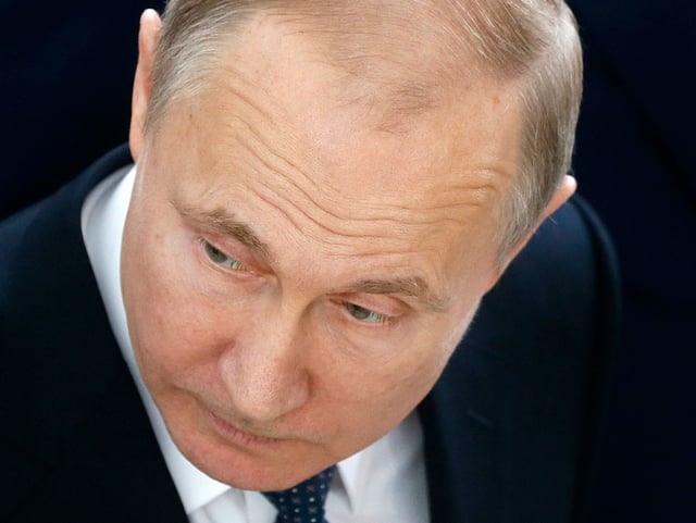 Nahaufnahme Putin. Nahaufnahme Putin.