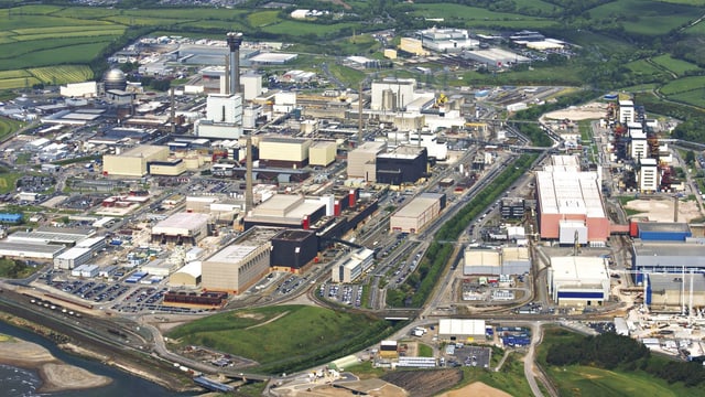Luftbild der Atomanlage Sellafield im Nordwesten Englands. Luftbild der Atomanlage Sellafield im Nordwesten Englands.