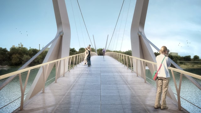 Visualisierung eine Brücke Visualisierung eine Brücke