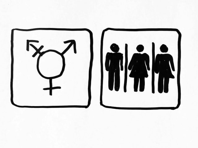 Grafik mit All-Gender-WC-Zeichen Grafik mit All-Gender-WC-Zeichen