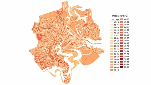 Wärmekarte Grafik. Wärmekarte Grafik.