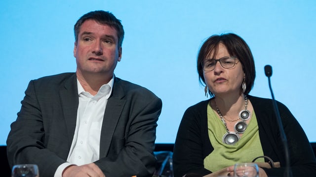 Christian Levrat e Marina Carobbio. Christian Levrat e Marina Carobbio.
