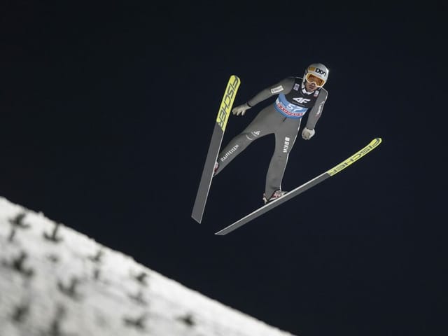 Killian Peier in der Quali von Bischofshofen. Killian Peier in der Quali von Bischofshofen.