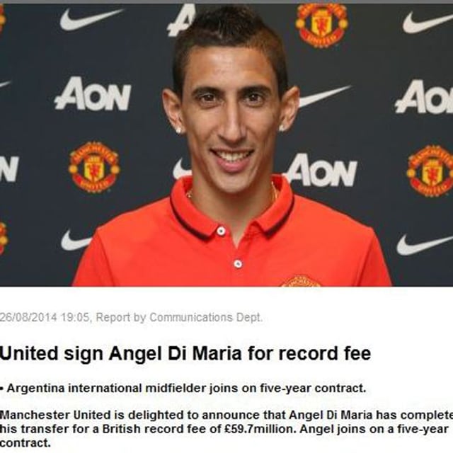 Ankündigung auf der United-Website. Ankündigung auf der United-Website.