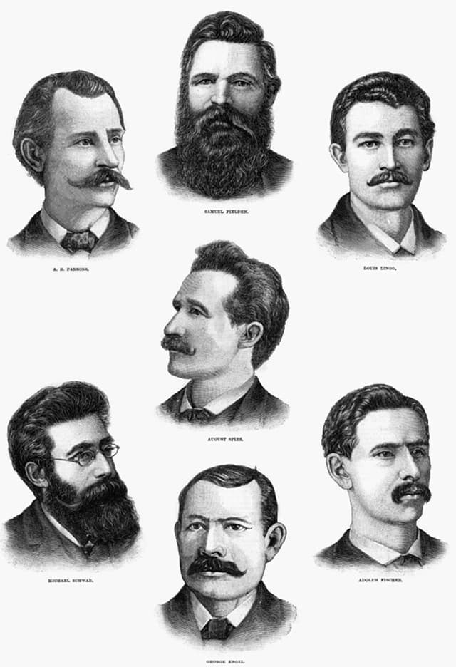Porträts der «Haymarket Martyrs» Porträts der «Haymarket Martyrs»