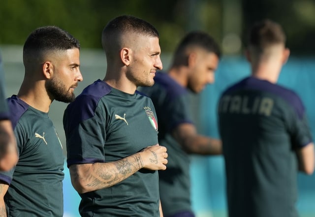 Insigne und Verratti beim Training Insigne und Verratti beim Training