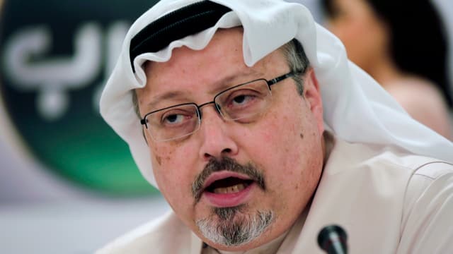 Jamal Khashoggi in Nahaufnahme. Jamal Khashoggi in Nahaufnahme.