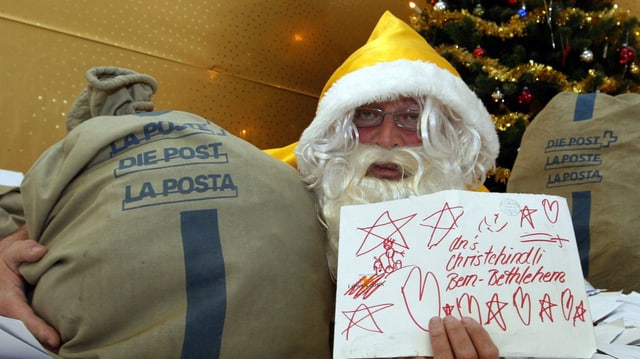 Samichlaus mit Briefen. Samichlaus mit Briefen.