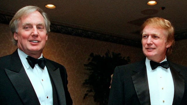 Robert und Donald Trump 1999 in New York Robert und Donald Trump 1999 in New York