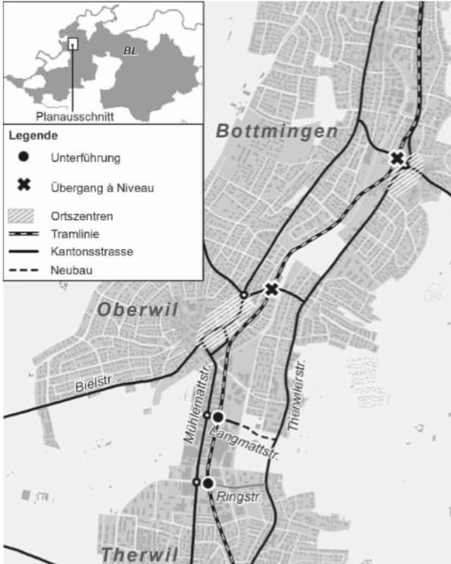 Übersichtskarte aus dem Abstimmungsbüchlein des Kantons. Übersichtskarte aus dem Abstimmungsbüchlein des Kantons.