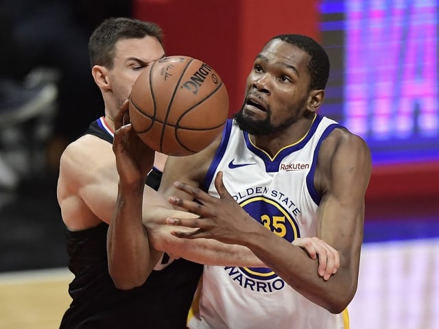 Kevin Durant erzielte gegen die Clippers 50 Punkte. Kevin Durant erzielte gegen die Clippers 50 Punkte.