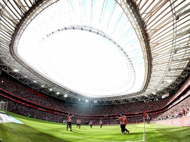 Das Stadion in Bilbao. Das Stadion in Bilbao.