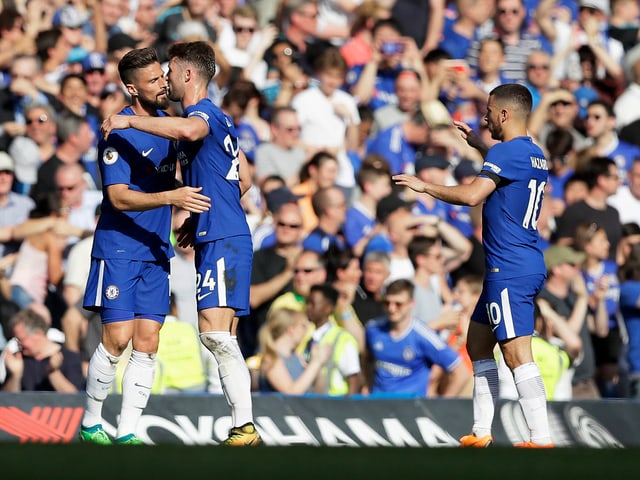 Chelsea-Spieler jubeln.