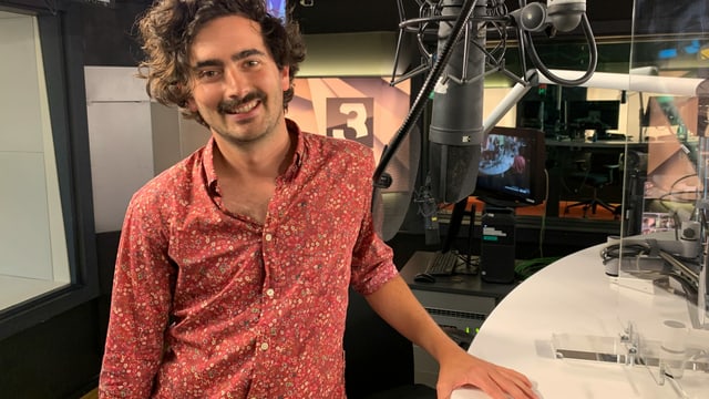 Dario Cantieni im SRF 3-Studio Dario Cantieni im SRF 3-Studio