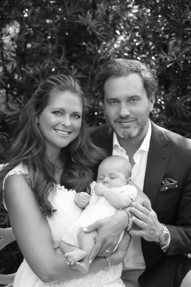 Prinzessin Madeleine, Chris O'Neill und Leonore Prinzessin Madeleine, Chris O'Neill und Leonore