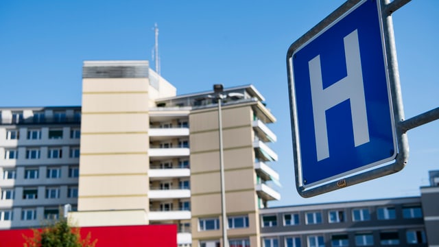 Das Kantonsspital Freiburg. Das Kantonsspital Freiburg.