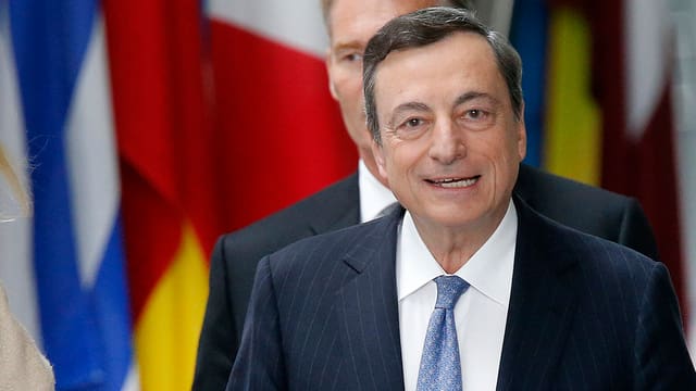 Gibt sich verhalten zuversichtlich: EZB-Chef Mario Draghi. Gibt sich verhalten zuversichtlich: EZB-Chef Mario Draghi.