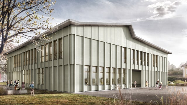Schulhaus, Visualisierung Schulhaus, Visualisierung