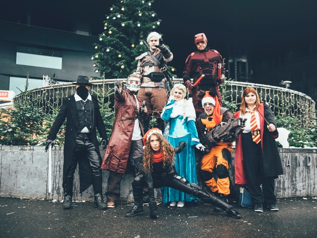 Cosplayer auf dem Europaplatz