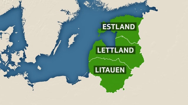 Karte des Baltikums Karte des Baltikums