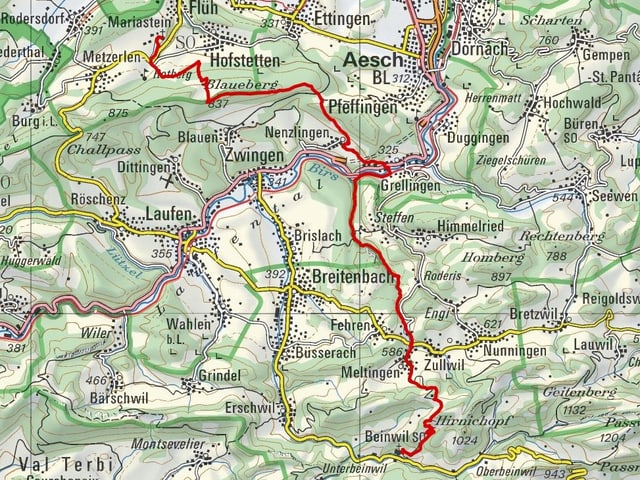 Etappe 2: Mariastein – Beinwil Etappe 2: Mariastein – Beinwil
