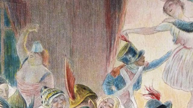 Freizügiges Treiben im Cabaret, mit Soldaten. Freizügiges Treiben im Cabaret, mit Soldaten.