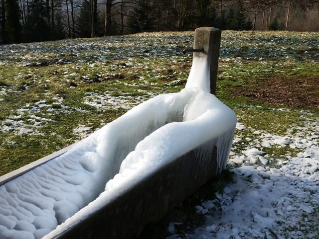 Ein gefrohnerer Brunnen