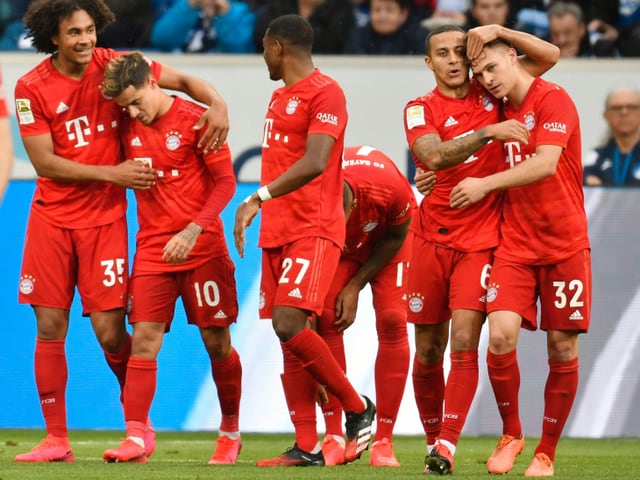 Die Bayern jubeln