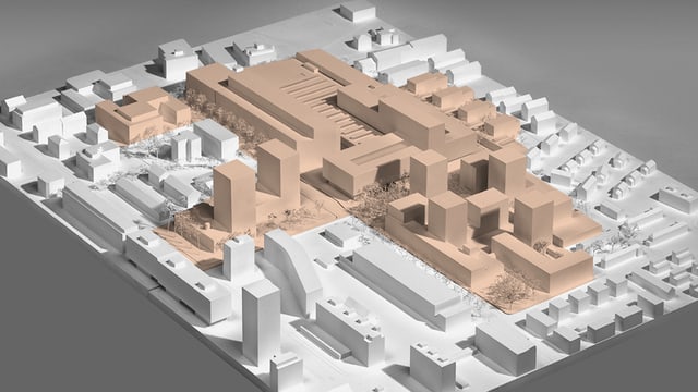 Ein Architektur-Modell. Ein Architektur-Modell.