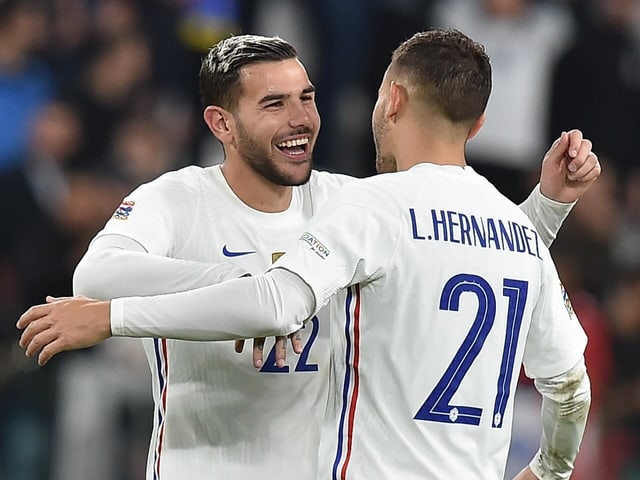 Lucas und Theo Hernandez. Lucas und Theo Hernandez.