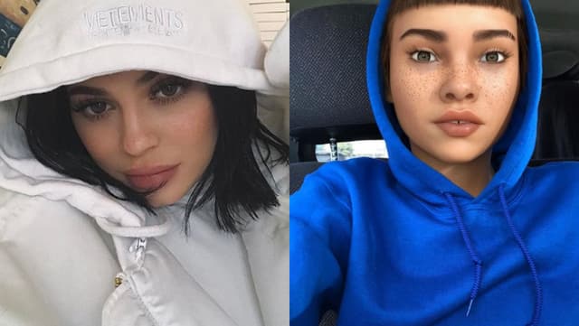 Kylie Jenner und Lil Miquela. Kylie Jenner und Lil Miquela.