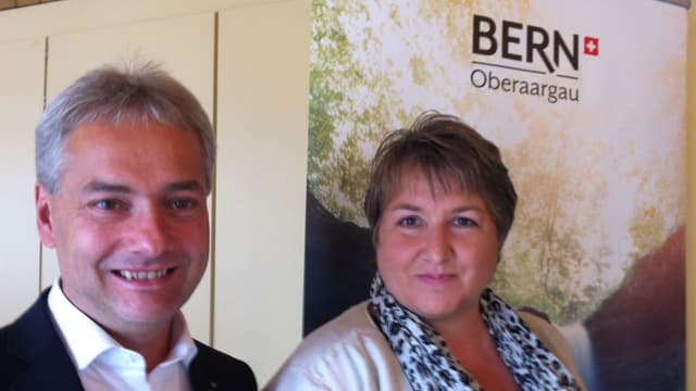 Stefan Costa, Geschäftsführer Region Oberaargau und Uschi Tschannen, Beauftragte Tourismus Region Oberaargau. Stefan Costa, Geschäftsführer Region Oberaargau und Uschi Tschannen, Beauftragte Tourismus Region Oberaargau.