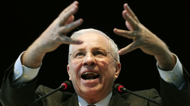 Christoph Blocher 2009 bei einer Rede Christoph Blocher 2009 bei einer Rede