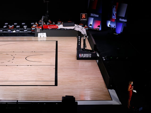 Leeres Basketball-Stadion. Leeres Basketball-Stadion.