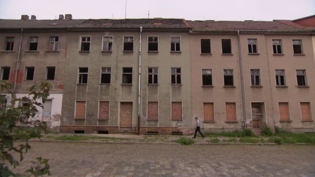 Leerstehende Häuserzeile in Dessau Leerstehende Häuserzeile in Dessau