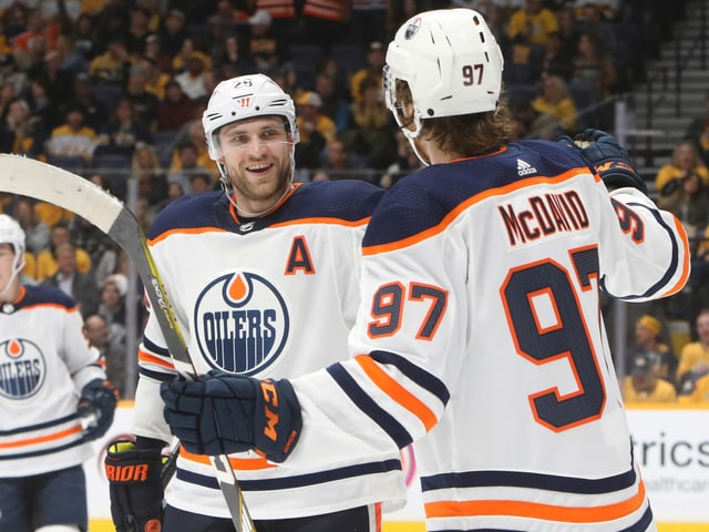 Leon Draisaitl (links) und Connor McDavid. Leon Draisaitl (links) und Connor McDavid.