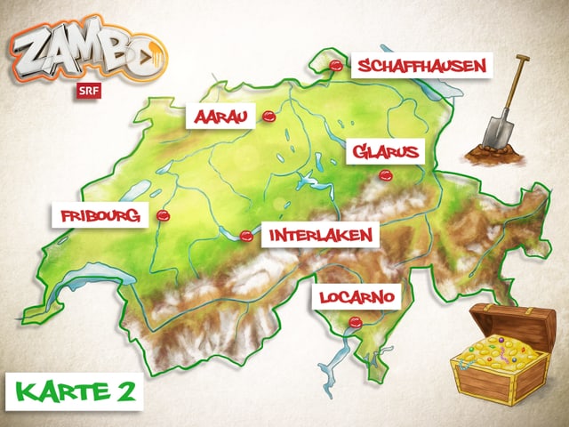 Karte der Schweiz Karte der Schweiz
