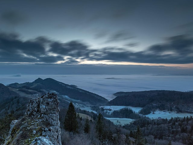 Sicht auf Nebelmeer