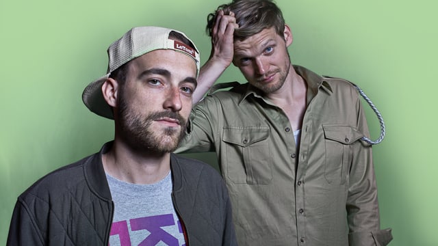 Pressebild des Musikerduos Dabu Fantastic. Pressebild des Musikerduos Dabu Fantastic.
