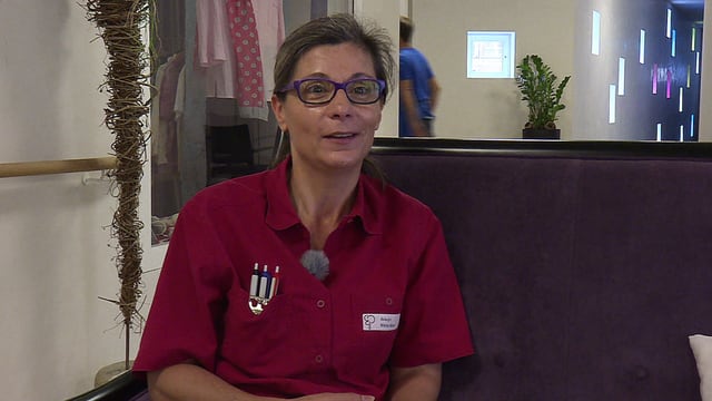 Ein Porträt von Maria-Alice Costa Araujo. Ein Porträt von Maria-Alice Costa Araujo.