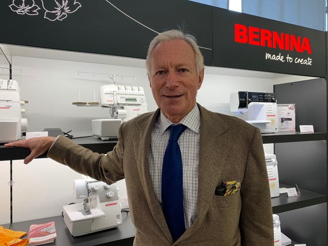 Hanspeter Ueltschi, Inhaber der Bernina International AG, in Steckborn. Hanspeter Ueltschi, Inhaber der Bernina International AG, in Steckborn.