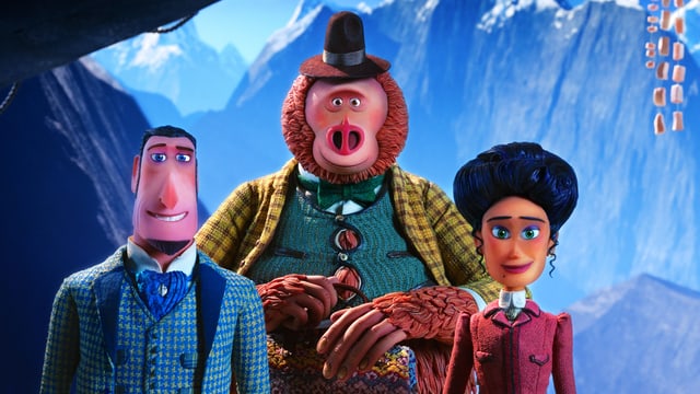 Drei Figuren aus Animationsfilm Drei Figuren aus Animationsfilm