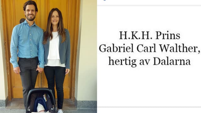 Prinz Carl Philip, Prinzessin Sofia und Prinz Gabriel beim Verlassen des Krankenhauses. Prinz Carl Philip, Prinzessin Sofia und Prinz Gabriel beim Verlassen des Krankenhauses.