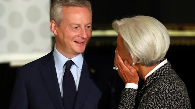Le Maire neben Lagarde Le Maire neben Lagarde