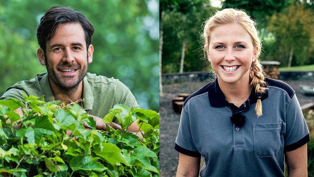 Der Landschaftsarchitekt Nils Honetschläger und die Landschaftsgärtnerin Céline Gurtner bringen ihr Fachwissen in der Sendung «Hinter den Hecken» ein. Der Landschaftsarchitekt Nils Honetschläger und die Landschaftsgärtnerin Céline Gurtner bringen ihr Fachwissen in der Sendung «Hinter den Hecken» ein.