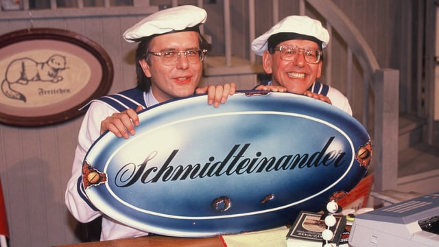 Harald Schmidt und Herbert Feuerstein. Harald Schmidt und Herbert Feuerstein.