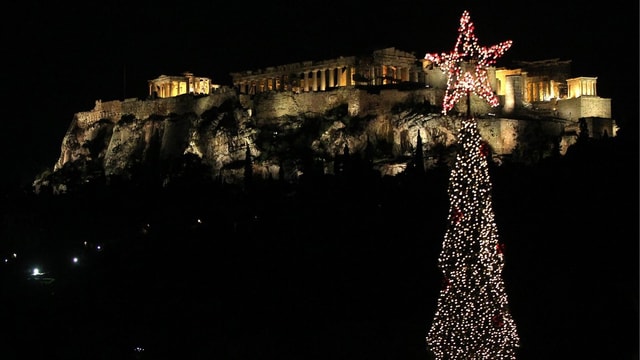 Akropolis & Weihnachtsbaum