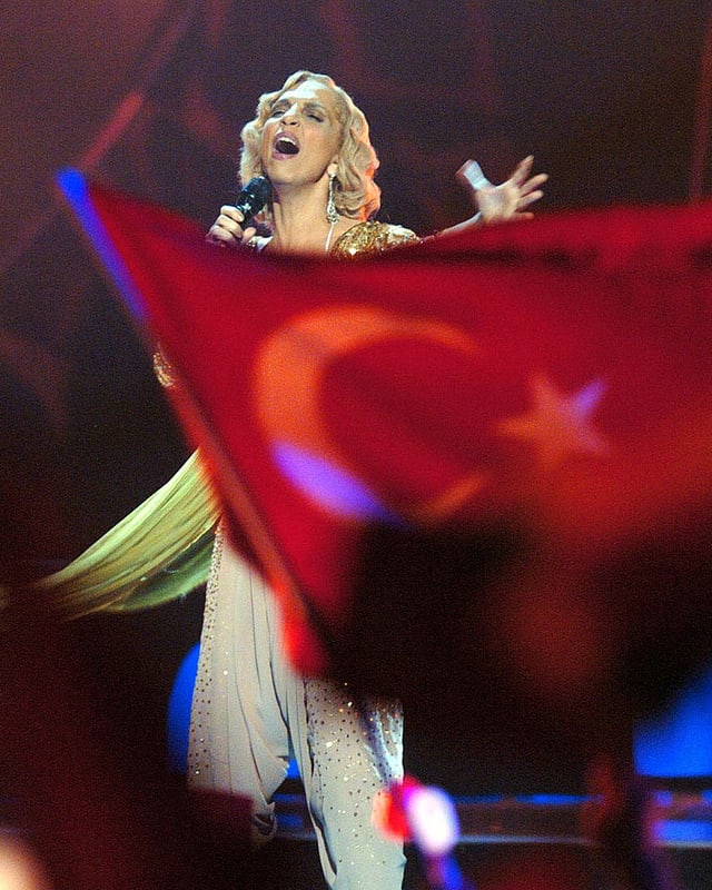 Türkische Flagge im Publikum Türkische Flagge im Publikum
